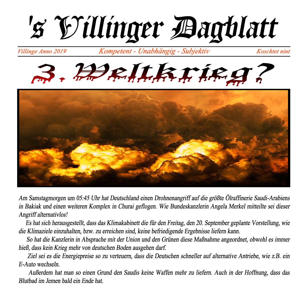 villinger dagblatt weltkrieg